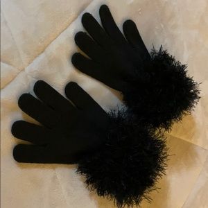 Black gloves. Stretchy, one size. New W/O tags